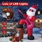 Red 8.4ft Inflatable Santa Claus with LED Lights and Sound-Synced Effects